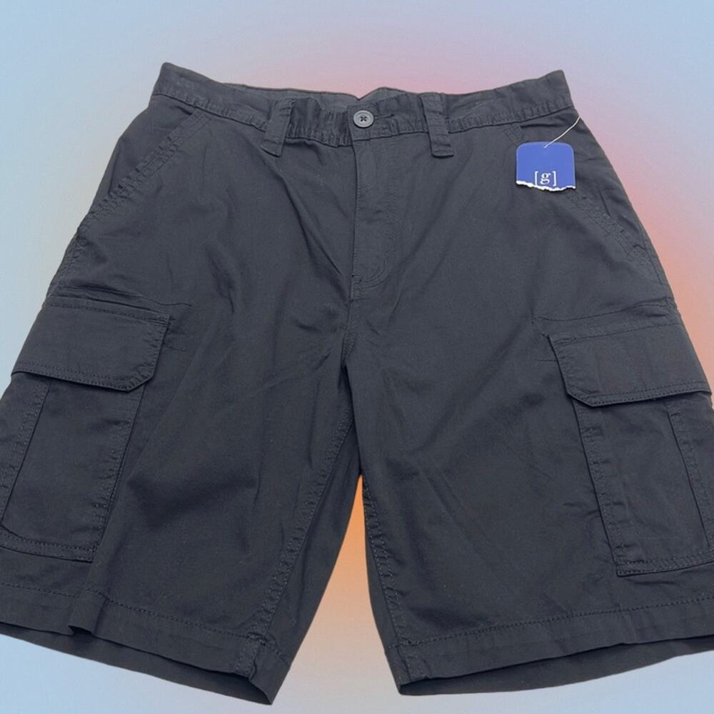 GEORGE Men’s 32 Black Stretch Cargo Shorts
